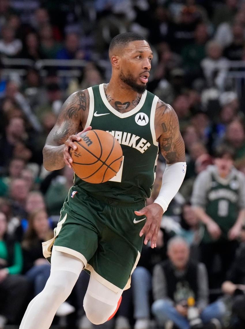 关于热火强势西班牙男篮，利拉德高光表现的信息